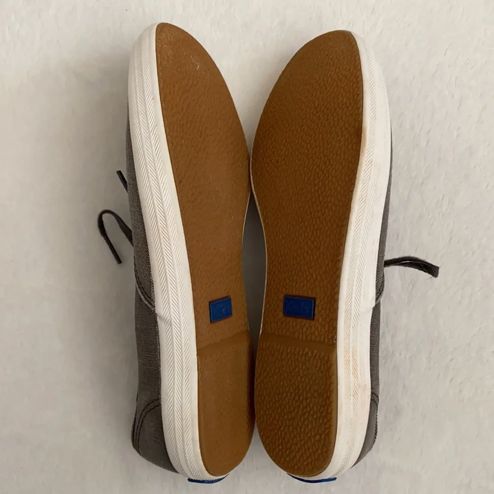 Keds | Champion Ortholite Metallic Linen Gray Sneakers WF57958 Gunmetal Grey 7.5 - Picture 13 of 14
